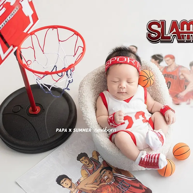 Baby Boy Basketball Theme Set - Newborn Photography Props - Image 4
